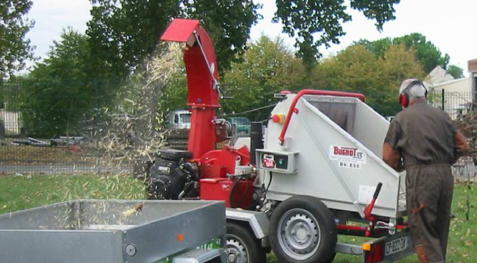 Evacuation et broyage des d&eacute;chets