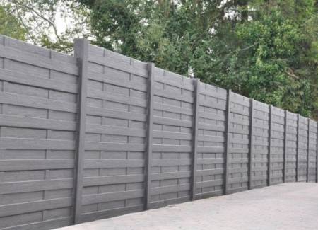 Pose de clôture en béton type élegance