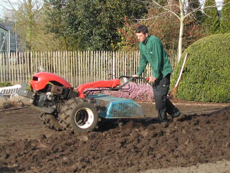 Fraisage et bechage de jardin